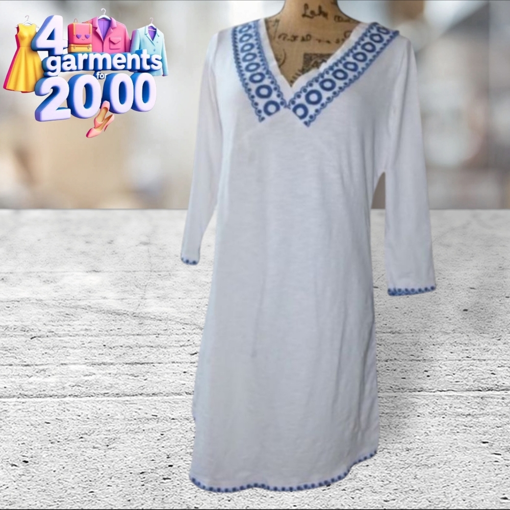 Boden rosanna jersey tunic dress 100% cotton dress size 8